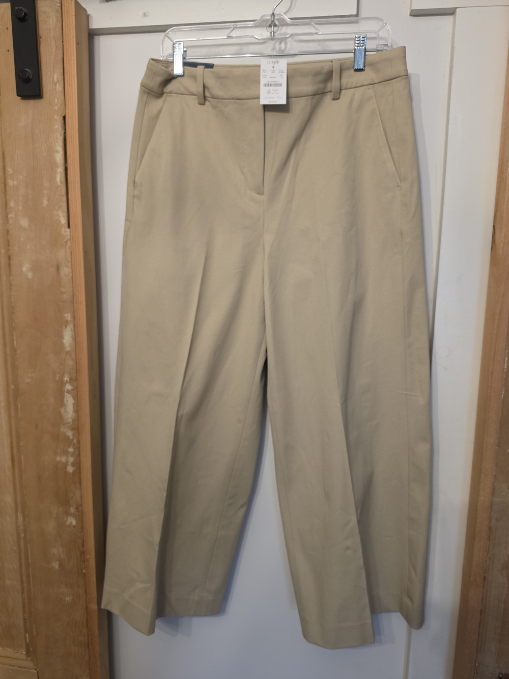 J. Crew Women's Wide-Leg "Remy Pant" Chinos in Khaki (10)